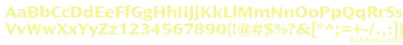 OceansansstdBoldext-fontti – keltaiset fontit