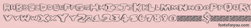 More about Burgerhut Font Burgerhut Font – Black Fonts on Pink Background