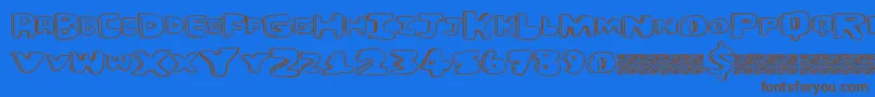 More about Burgerhut Font Burgerhut Font – Brown Fonts on Blue Background