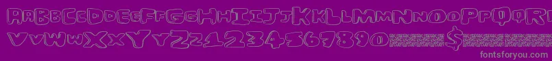 Burgerhut Font – Gray Fonts on Purple Background
