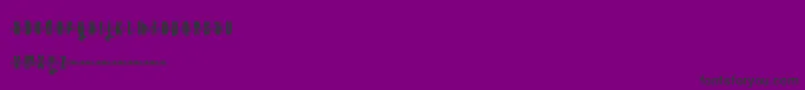Ftkolari-fontti – mustat fontit violetilla taustalla