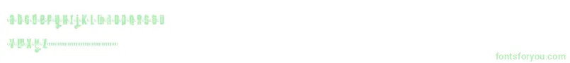 Ftkolari-Schriftart – Grüne Schriften
