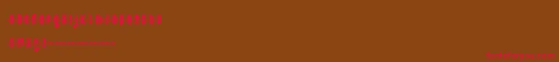 Ftkolari Font – Red Fonts on Brown Background