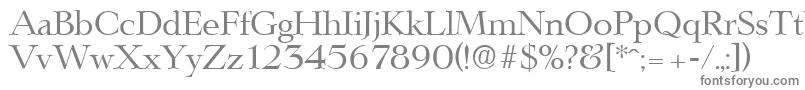 Шрифт LingwoodSerialRegularDb – серые шрифты на белом фоне