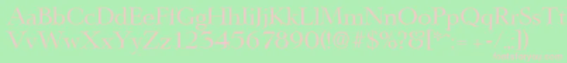 LingwoodSerialRegularDb Font – Pink Fonts on Green Background