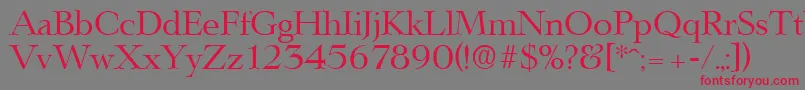 LingwoodSerialRegularDb Font – Red Fonts on Gray Background