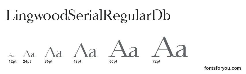 Размеры шрифта LingwoodSerialRegularDb