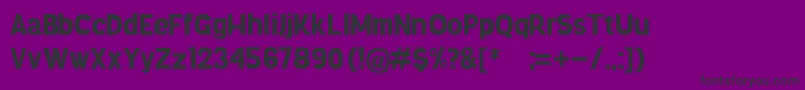 Knema-fontti – mustat fontit violetilla taustalla