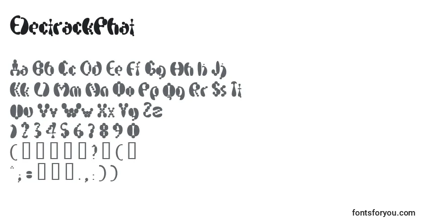 Шрифт ElectrackPhat – алфавит, цифры, специальные символы