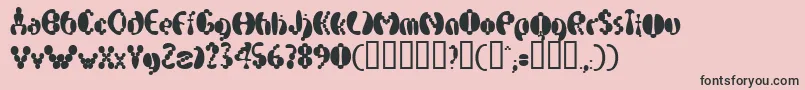 ElectrackPhat Font – Black Fonts on Pink Background