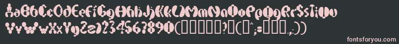 ElectrackPhat Font – Pink Fonts on Black Background