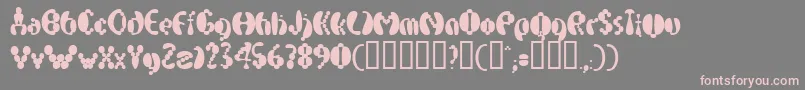 ElectrackPhat Font – Pink Fonts on Gray Background