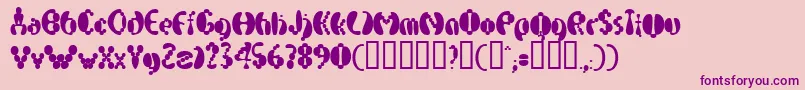 ElectrackPhat Font – Purple Fonts on Pink Background