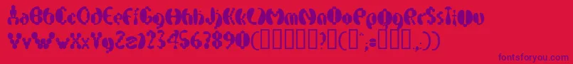 ElectrackPhat Font – Purple Fonts on Red Background