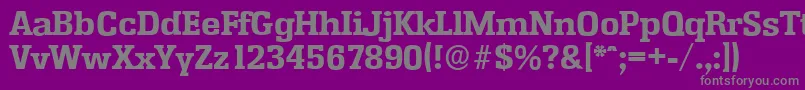 Police EnschedeserialXboldRegular – polices grises sur fond violet