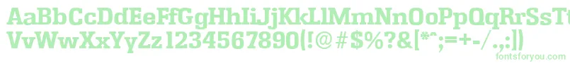 EnschedeserialXboldRegular-Schriftart – Grüne Schriften