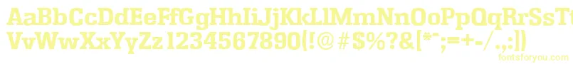 Шрифт EnschedeserialXboldRegular – жёлтые шрифты