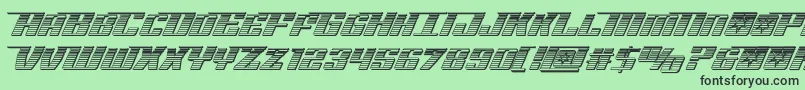 Rocketpopchrome Font – Black Fonts on Green Background