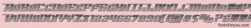 Rocketpopchrome Font – Black Fonts on Pink Background