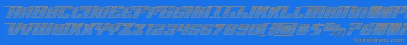 Шрифт Rocketpopchrome – серые шрифты на синем фоне