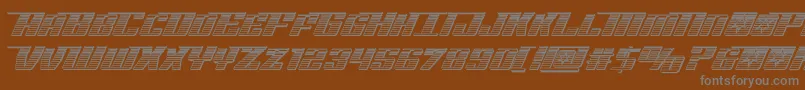Rocketpopchrome Font – Gray Fonts on Brown Background