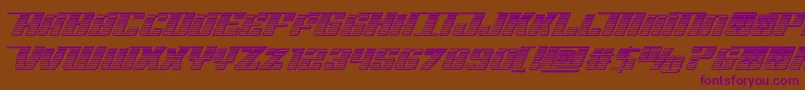 Rocketpopchrome Font – Purple Fonts on Brown Background