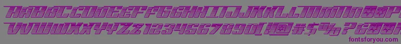 Rocketpopchrome Font – Purple Fonts on Gray Background