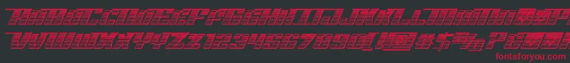 Rocketpopchrome Font – Red Fonts on Black Background