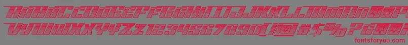 Rocketpopchrome Font – Red Fonts on Gray Background