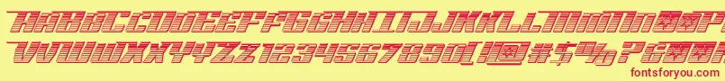 Rocketpopchrome Font – Red Fonts on Yellow Background