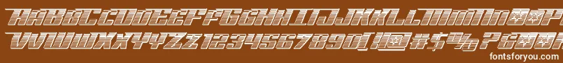 Rocketpopchrome Font – White Fonts on Brown Background