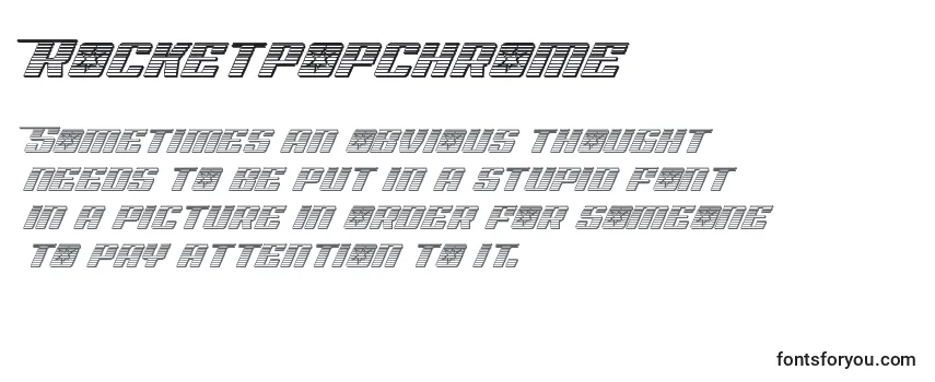 Rocketpopchrome Font