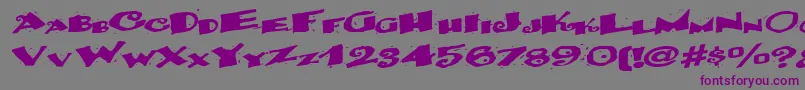 Backwater52RegularTtext Font – Purple Fonts on Gray Background