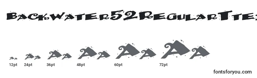 Backwater52RegularTtext Font Sizes