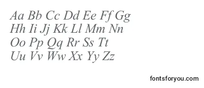 GlobeItalic-fontti