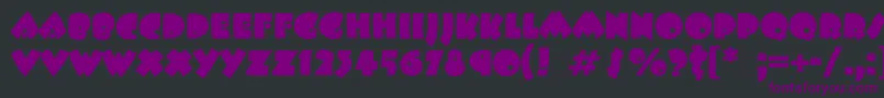 Beeskneesttt-Schriftart – Violette Schriften auf schwarzem Hintergrund