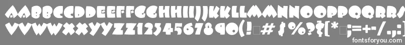 フォントBeeskneesttt – 灰色の背景に白い文字