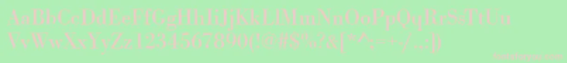 BodonistdRegular Font – Pink Fonts on Green Background