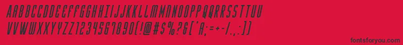 Yfilesital Font – Black Fonts on Red Background