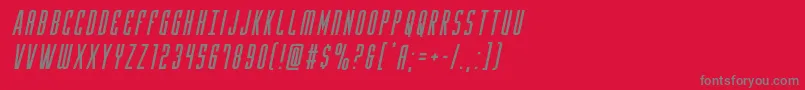 Yfilesital Font – Gray Fonts on Red Background