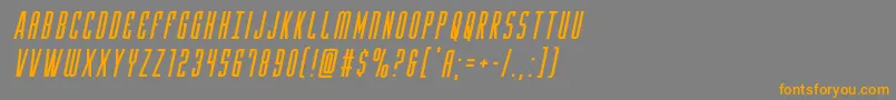 Yfilesital Font – Orange Fonts on Gray Background