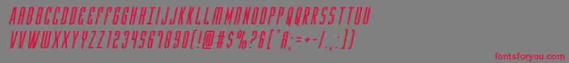 Yfilesital Font – Red Fonts on Gray Background