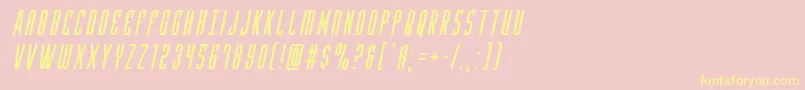 Weitere Informationen zur Yfilesital-Schriftart Yfilesital-Schriftart – Gelbe Schriften auf rosa Hintergrund