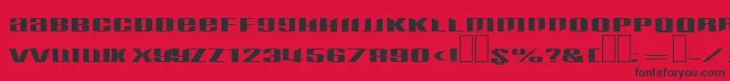 Phatboy Font – Black Fonts on Red Background