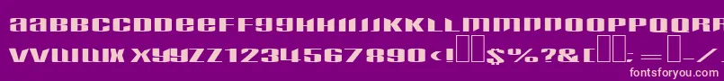 Phatboy Font – Pink Fonts on Purple Background