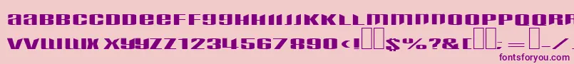 Phatboy-Schriftart – Violette Schriften auf rosa Hintergrund