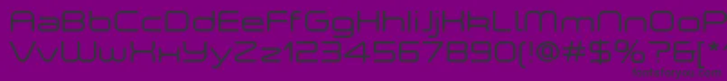 ASpaceLightDemo Font – Black Fonts on Purple Background