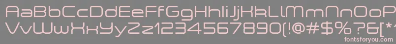 fuente ASpaceLightDemo – Fuentes Rosadas Sobre Fondo Gris