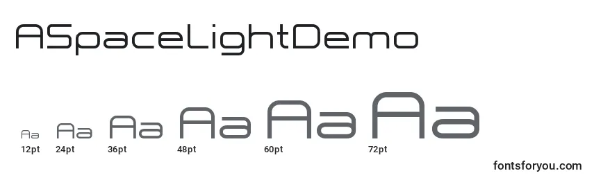 ASpaceLightDemo Font Sizes