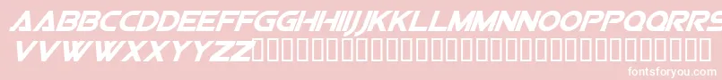 SfvipersquadronsolidItalic Font – White Fonts on Pink Background